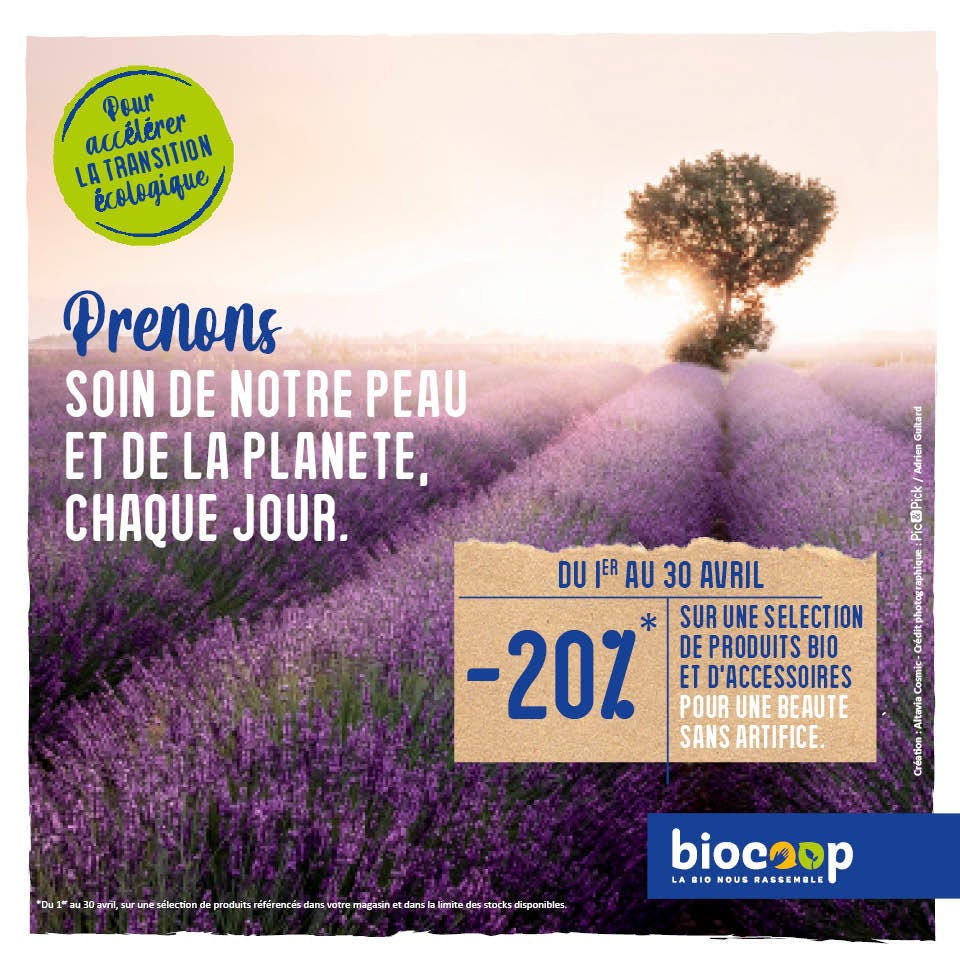 En Avril, place à la cosm'éthique bio ! En Avril, place à la cosm'éthique bio !
