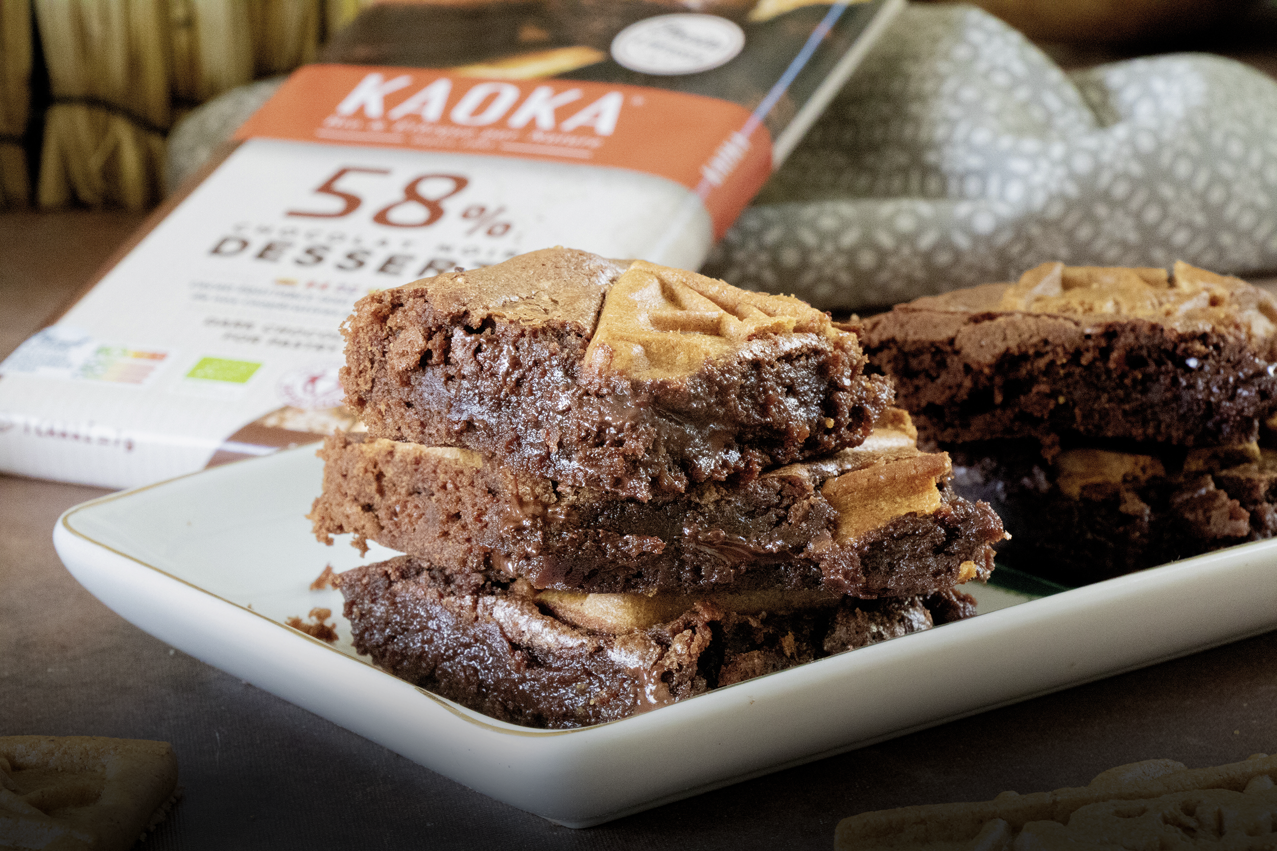 Brownies au chocolat et aux spéculoos Brownies au chocolat et aux spéculoos
