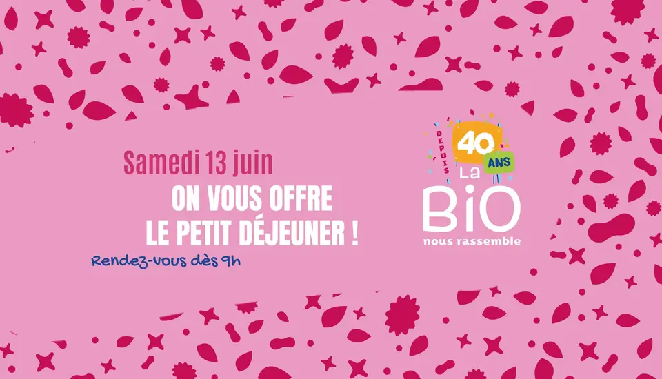 40 ans de Biocoop : petit déjeuner offert